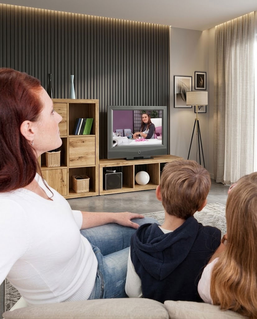 Wohnzimmer mit Wohnwand